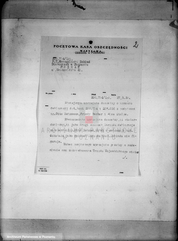 Obraz 6 z jednostki "/Ewangelicki Zakład SS Diakonia w Poznaniu/"