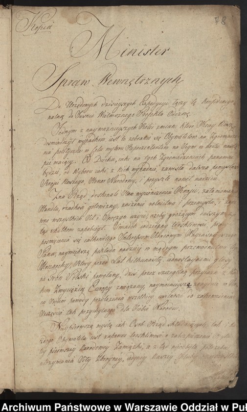 image.from.unit.number "Organizacja i przebieg sejmiku ziemskiego powiatu przasnyskiego w dniu 10 lutego 1809 roku"