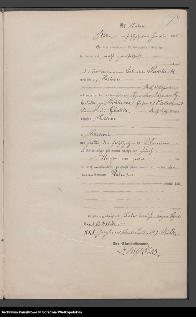 Obraz 10 z jednostki "Geburts Register"