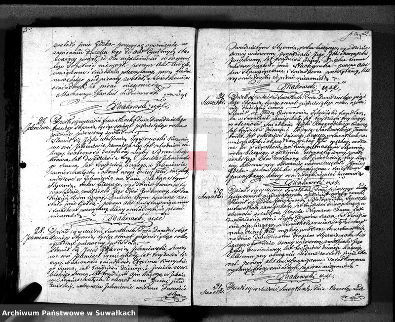 image.from.unit.number "Duplikat. Akta Urzędnika Stanu Cwilnego Wyznania Moyżeszowego Okręgu Suwalskiego z roku 1850"