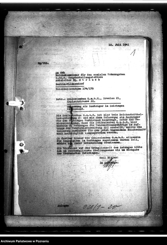 Obraz 5 z jednostki "Wohnungsgesellschaft in Leslau"