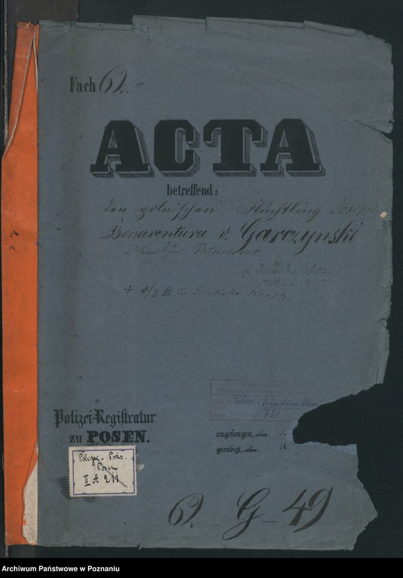 Obraz 2 z jednostki "A. betr. Gutsbesitzer Josef Bonaventura von Garczyński zu Mochnacz, seinem Sohn Patriciosus und seine Brüder Martin und Anton"