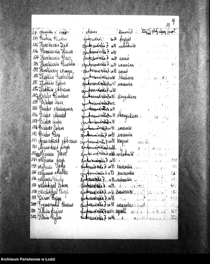 Obraz 14 z jednostki "[Kuchnia, ul. Lutomierska 7. Kuchnia nr 401, ul. Lutomierska 11. Kuchnia nr 402, ul. Lutomierska 13. Kuchnia, ul. Lutomierska 57. Działalność kuchni, personel, konsumenci, kontrole]"