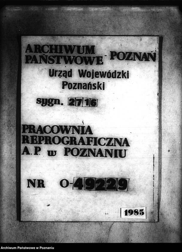 Obraz 1 z jednostki "Majątek Strzeszyn-Pawłowice powiatu poznańskiego - /sprawy parcelacyjne/"