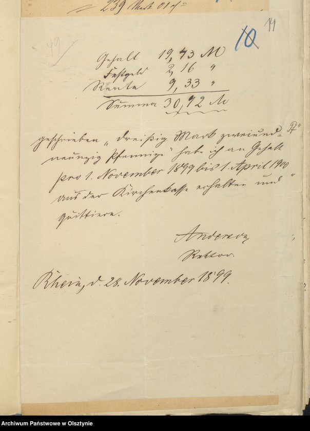 image.from.unit.number "Jahres Rechnung der Kirche zu Rhein"