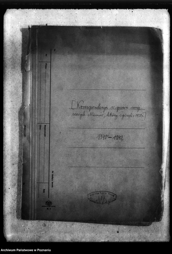 Obraz 4 z jednostki "Korespondencja w sprawie miejscowych Niemców, którzy zginęli w 1939 roku"