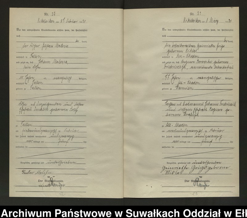 image.from.unit.number "Sterbe=Haupt=Register des Königlichen Preussischen Standes-Amtes Nikolaiken Kreis Sensburg"
