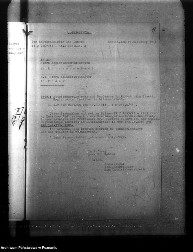 Obraz 15 z jednostki "Dr. Kunert - Hygienisches Institut - Litzmannstadt (Łódź)"