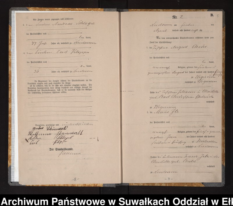 image.from.unit.number "Heiraths-Haupt-Register des Königlich Preussischen Standes-Amtes Stadt Nicolaiken Kreis Sensburg"