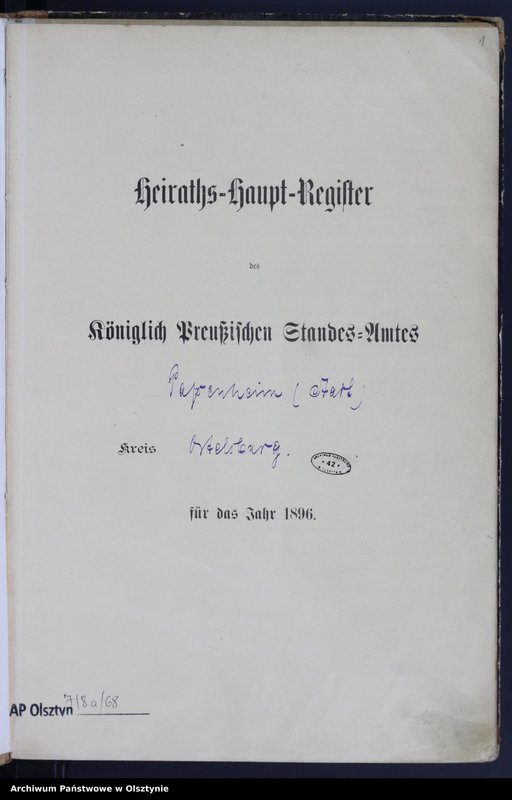 image.from.unit.number "Heiraths-Haupt-Register Nr 1 - 22"