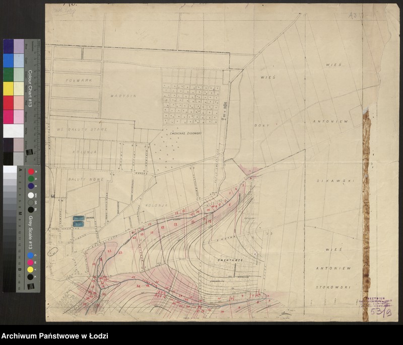 Obraz 1 z jednostki "Fragment planu m. Łodzi. Sekcja A3"