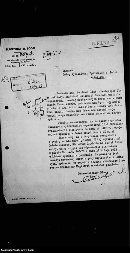 Obraz 16 z jednostki "Ewidencja ludności żydowskiej"