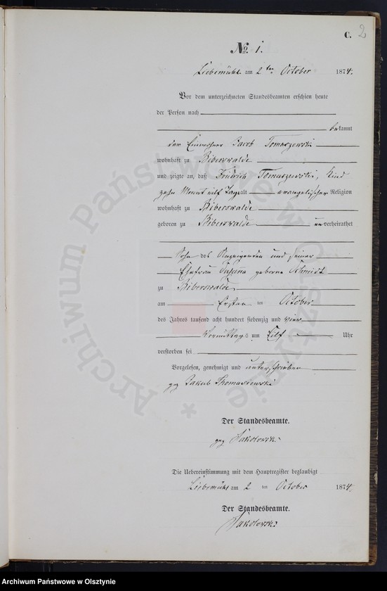 image.from.unit.number "Sterbe-Neben-Register Nr 1 - 28"