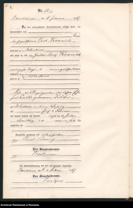 Obraz 15 z jednostki "Księga zgonów"