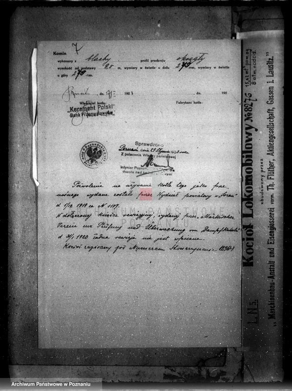 image.from.unit.number "Wyroby ceramiczne "Korament" Ławica powiat Poznań nr woj. 91"
