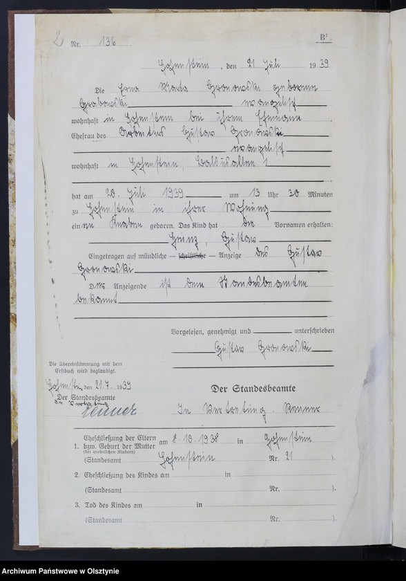 image.from.unit.number "Geburtenbuch/Zweitbuch/ Tom II,Nr 135 - 225"