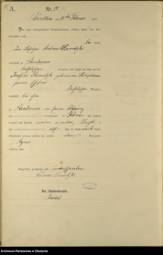 image.from.unit.number "Geburts-Haupt-Register Nr 1 - 99"