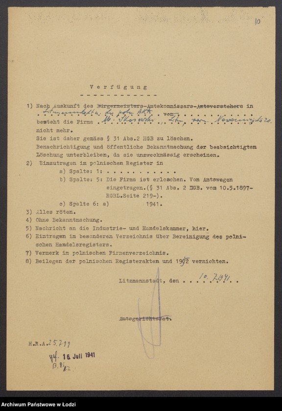 Obraz 12 z jednostki "Moszek Skoszowski – wyrób i sprzedaż trykotaży"