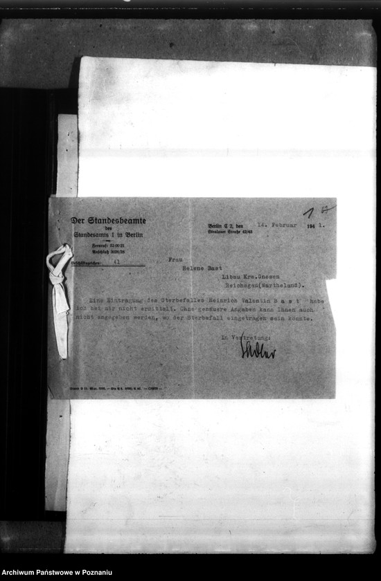 Obraz 5 z jednostki "Valentin Bast aus Liban, Kreis Gnesen (Gniezno)"