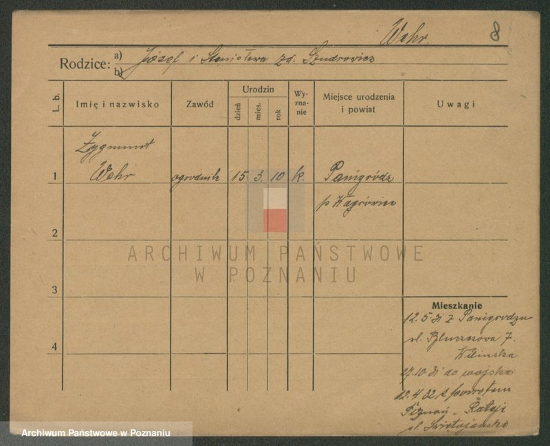 Obraz 19 z jednostki "Wer - Werner (żonaci i wdowy)"