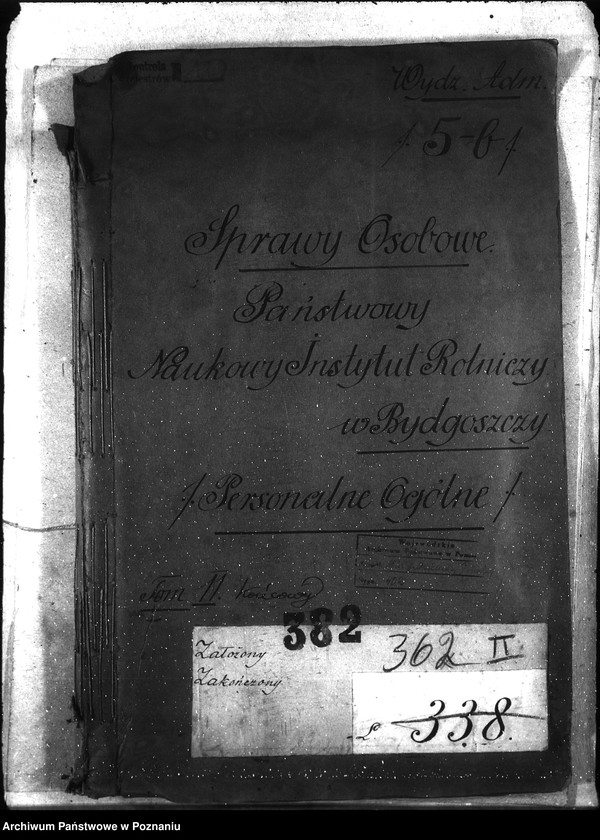 Obraz 4 z jednostki "Sprawy osobowe Państw. Naukowy Instytut Rolniczy w Bydgoszczy [personalne ogólne]"