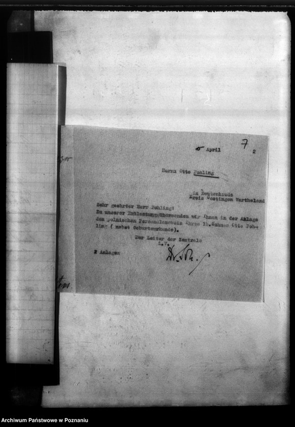 Obraz 11 z jednostki "Otto Pohling aus Deutschrode, Kreis Gostingen (Gostyń)"