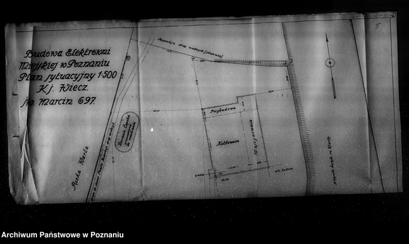 Obraz 10 z jednostki "Projekt budowy Elektrowni Miejskiej w Poznaniu plany sytuacyjne"