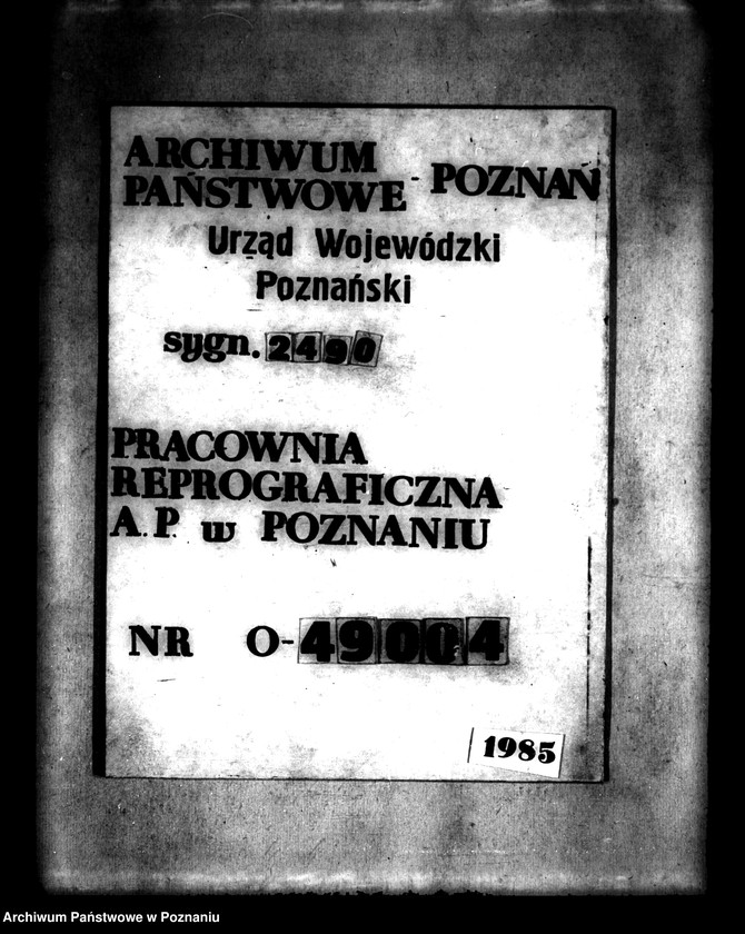 Obraz 11 z jednostki "/Szkic ogólnych wytycznych projektu scalenia wsi Wielodwór powiatu konińskiego oraz plan gruntów wsi Wielodwór/"
