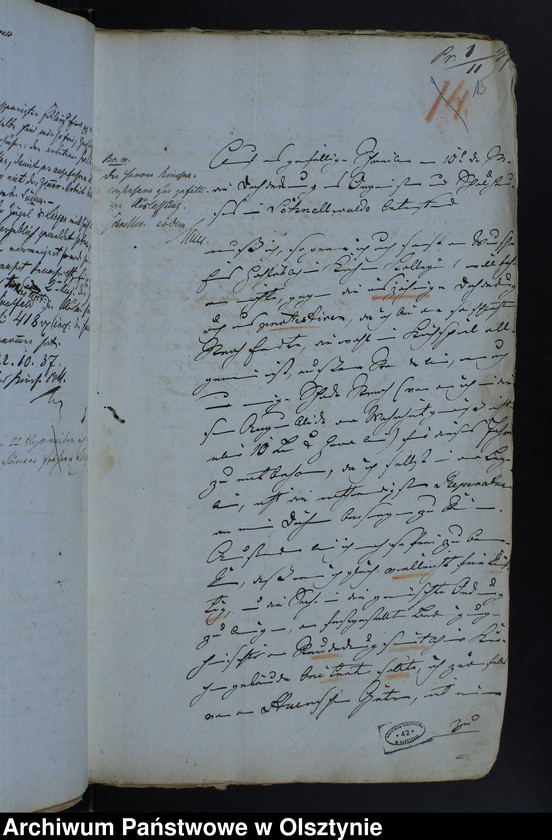 image.from.unit.number "Die Bedachung u. Umzäunung der Schnellwaldschen Kirchen-Pfarr-u. Schulgrundstücke. (1799) 1825-1865"