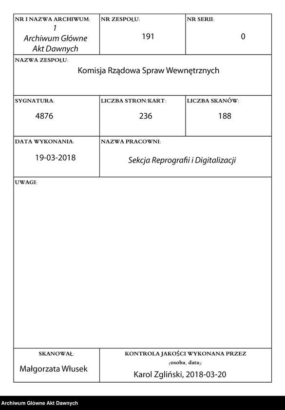 Obraz 1 z jednostki "Akta tyczące się miasta Lubowa, vol. I."