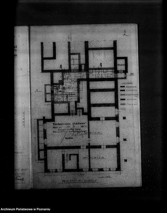 Obraz 7 z jednostki "Rysunek przebudowy mleczarni w Swarzędzu na gruncie Landwirtschaftliche Zentralgennosenschaft"