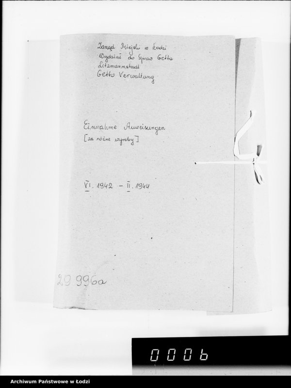 Obraz 4 z jednostki "Einnahme Anweisungen. [za różne wyroby] 73"