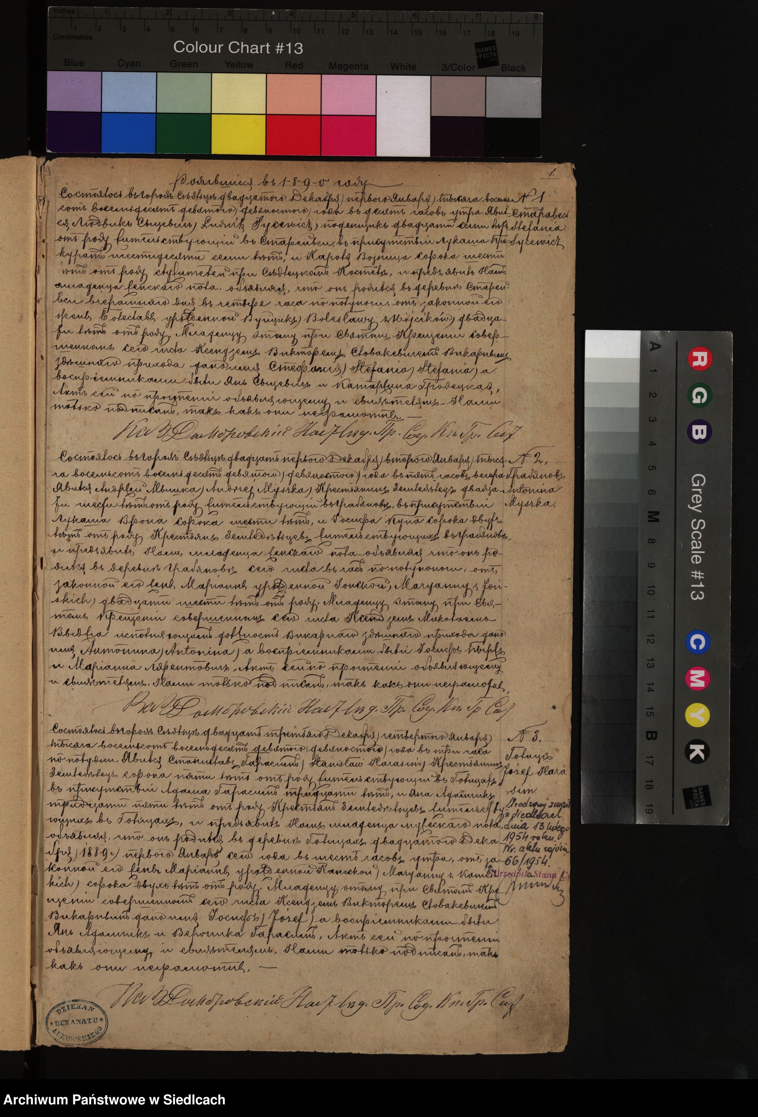 Skan z jednostki: [Akta urodzin, małżeństw i zgonów]