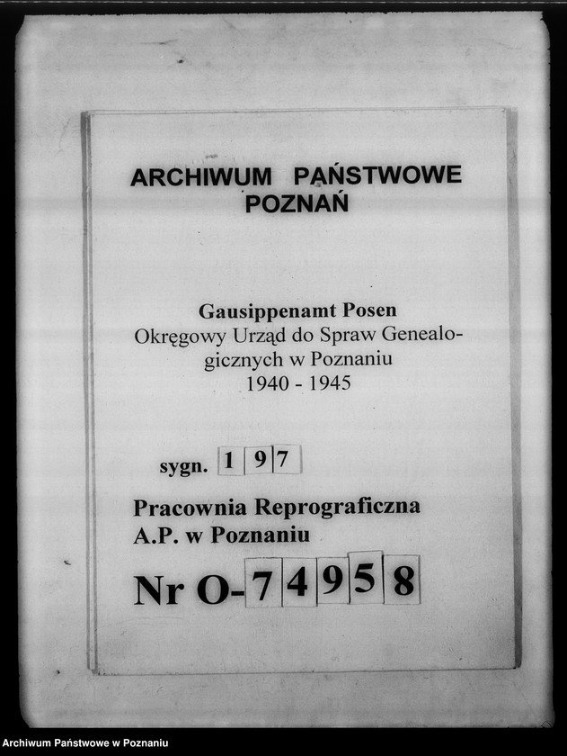 Obraz 1 z jednostki "Verzeichnis der Personenstandsbücher der jüdischen Gemeinde in Welun [miasto i powiat Wieluń, województwo łódzkie]"