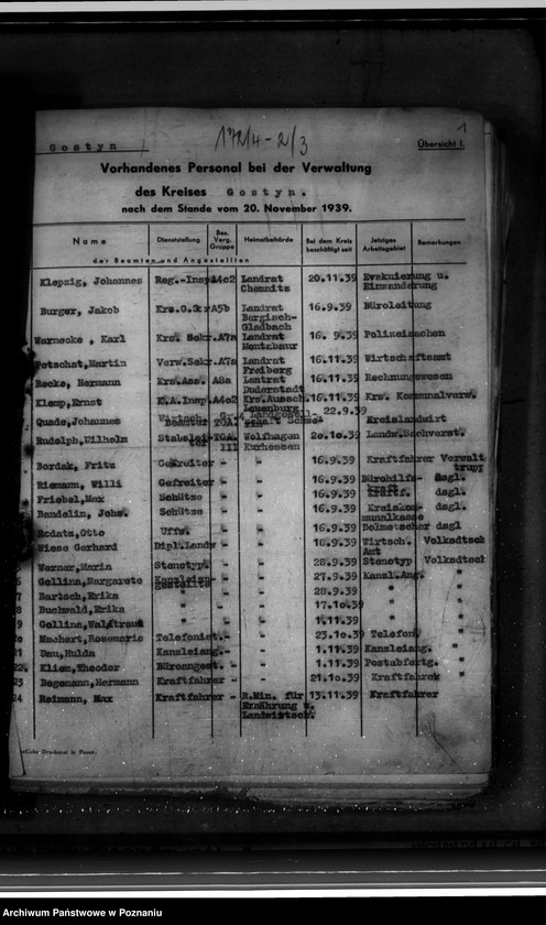 Obraz 5 z jednostki "Verwaltungspersonal. Unbedingt kriegswichtige Stellungen"