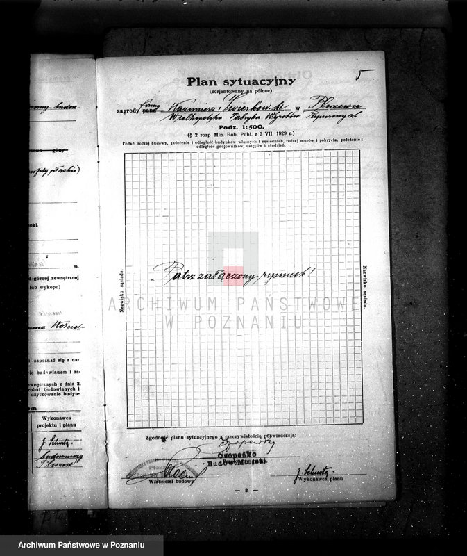 Obraz 9 z jednostki "Zatwierdzenie projektu urządzenia istniejącej fabryki papieru własność K. Świerkowski w Pleszewie"