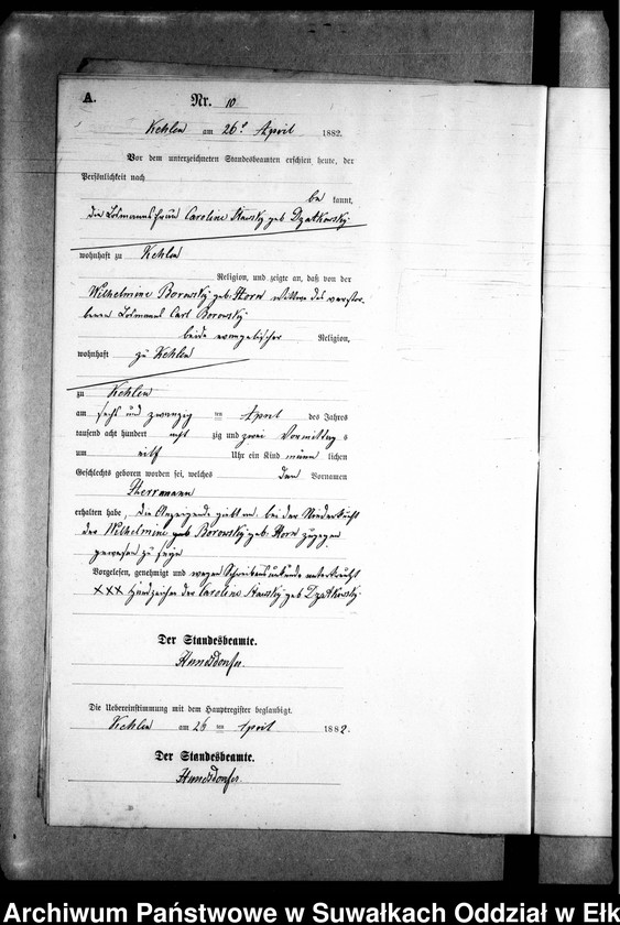 image.from.unit.number "Geburts-Neben-Register des Preussischen Standes-Amtes Kehlen Kreis Angerburg"