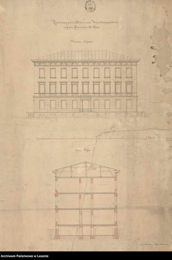 Obraz 4 z jednostki "Leszno miasto. Dokumentacja projektowa - dworzec kolejowy."