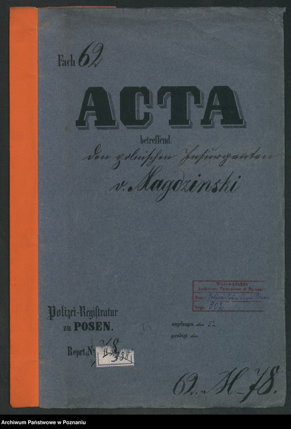 Obraz 2 z jednostki "A. betr. von Magdzinski"