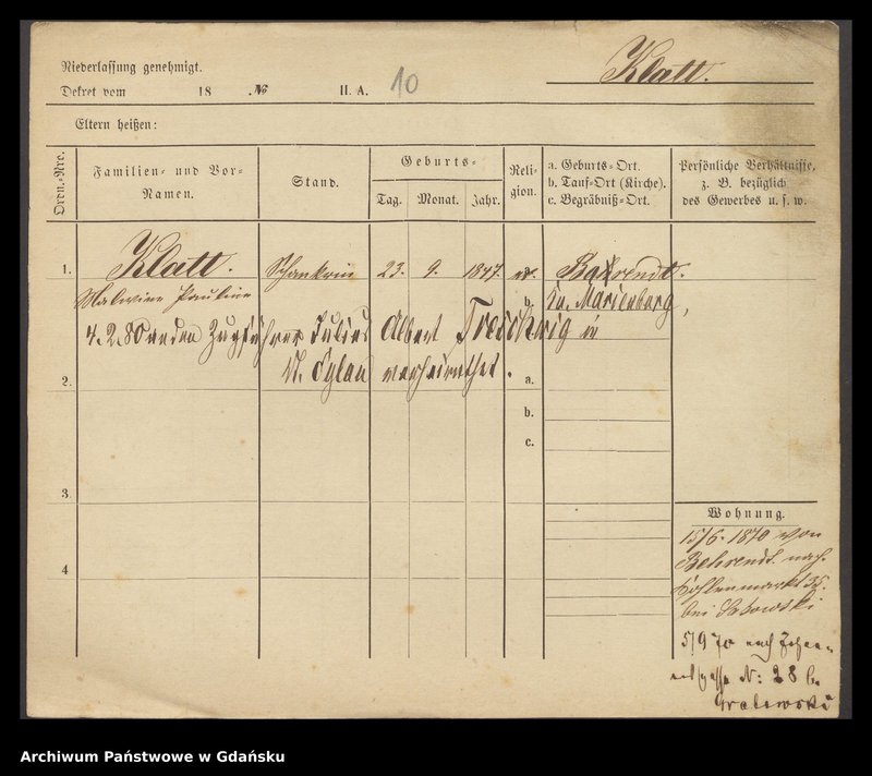 image.from.unit.number "Karty meldunkowe: Klatt Louis - Klawenka"