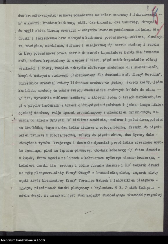 Obraz 10 z jednostki "Jakub Radzyner – sprzedaż przędzy lnianej i bawełnianej"