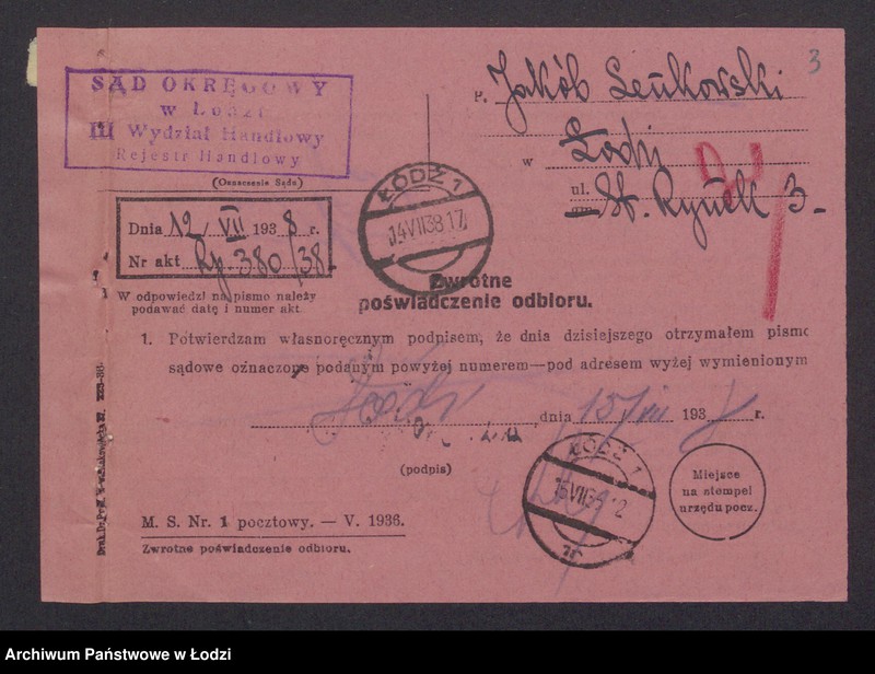 Obraz 5 z jednostki "Jakub Icek Lenkowski – wyrób i sprzedaż konfekcji"