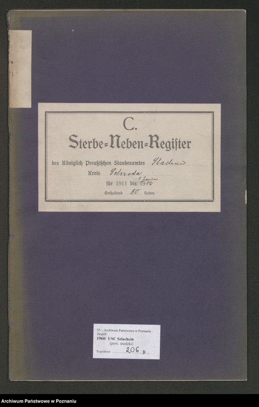 Obraz 2 z jednostki "Sterbe-Neben-Register"
