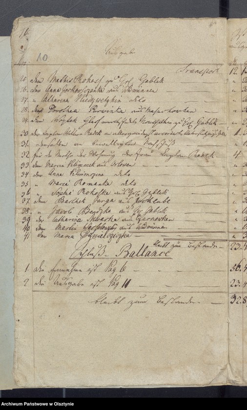 image.from.unit.number "Jahr Armen Cassen Rechnung der Widminnschen Kirche"