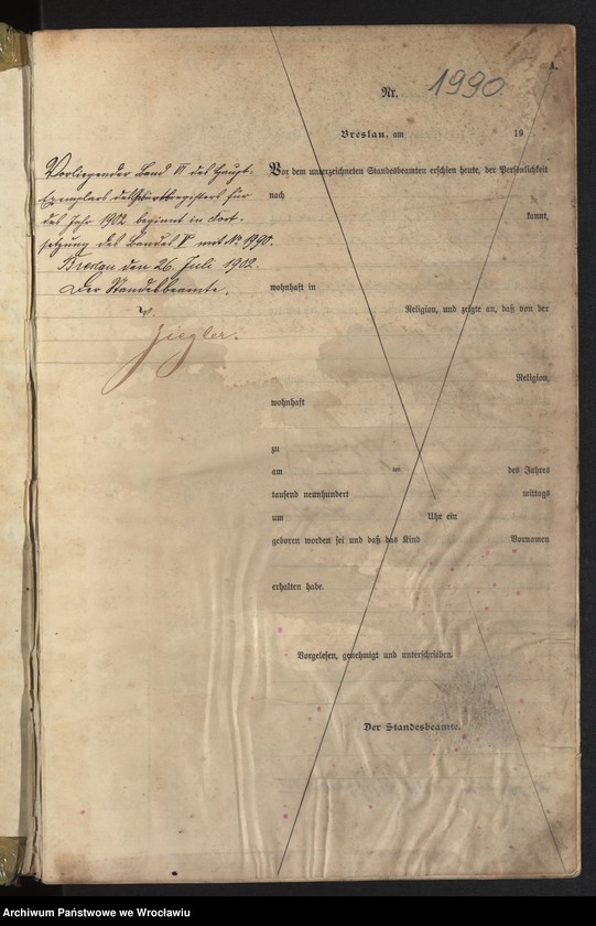 image.from.unit.number "Geburts-Haupt-Register Breslau I 1902 Band 6"