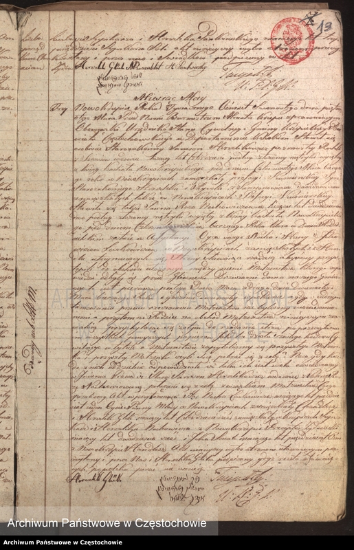 image.from.unit.number "Księga [akt] małżeństw gminy Krzepickiej na rok 1816"