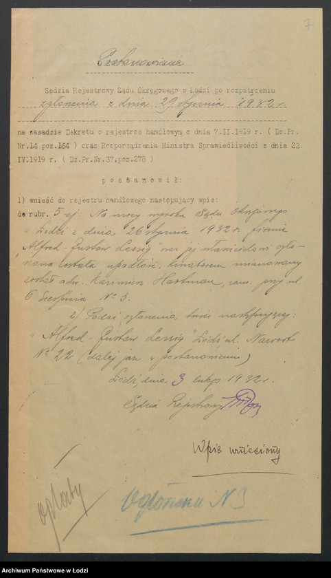 Obraz 9 z jednostki "Alfred Gustaw Lessig- sprzedaż instrumentów muzycznych"