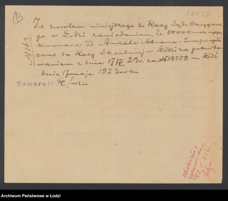 Obraz 15 z jednostki "Amzel Abram Józef- sprzedaż manufaktury i przędzy"