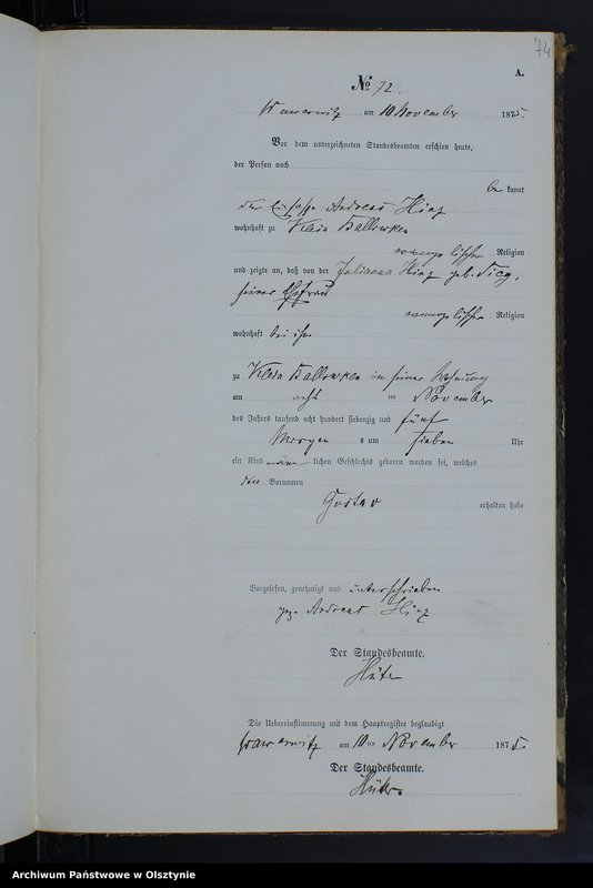 image.from.team "Urząd Stanu Cywilnego w Wielkich Bałówkach pow. nowomiejski"