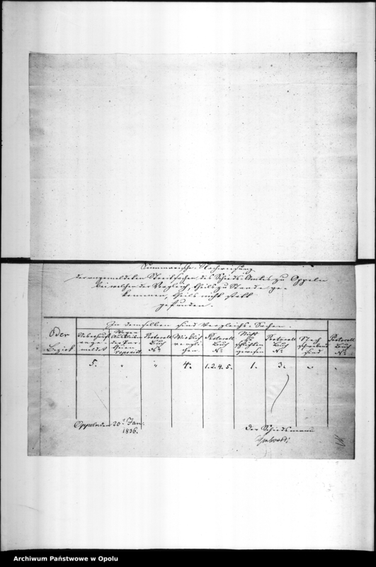 Obraz 12 z jednostki "Acta des Magistrats zu Oppeln betreffend die Einreichung der Nachweisungen der von den Schiedsmänner zu Stande Gebrachten Vergleiche an das Königl[iche] Oberlandesgericht. De Anno 1835-1858"